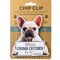 E & S Imports 4.0 Inch White French Bulldog Chip Clip Everyday Chip Clip , Magnetic Fridge Clip